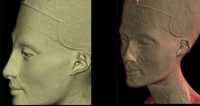 Виртуальные образы Нефертити различной глубины