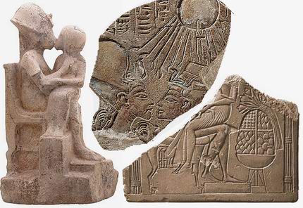 Сцены любви Эхнатона и Нефертити