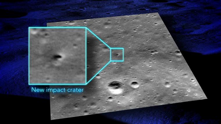 LRO принимает изображения поверхности Луны с высоким разрешением