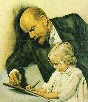 Ленин и девочка