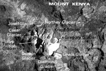 Спутниковая фотография Кении 1976 года