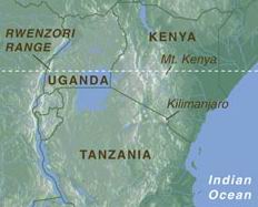 Карта Восточной Африки