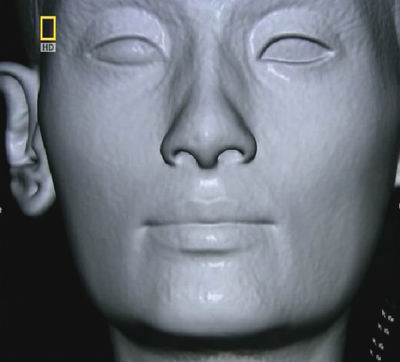 Гипсовая маска цветного бюста Нефертити