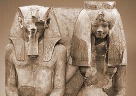 Супруги Аменхотеп III и Тия